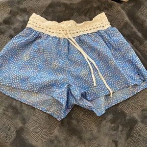 Aerie crochet summer shorts size XS relaxed fit sunny short